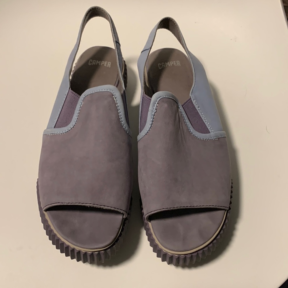 Camper Women's Lavender and Light Blue Slingback Sandals